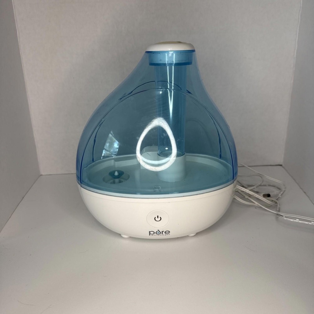 Pure Enrichment MistAire Ultrasonic Cool Mist Humidifier Blue White 1.5L Tank